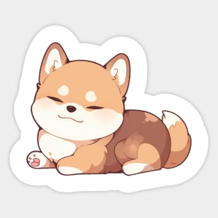 Cute Chibi Shiba Inu Sticker